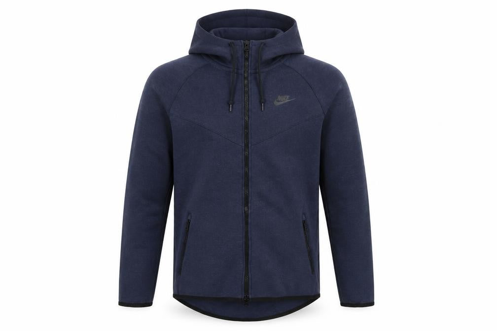 Mens UK Size M Nike Blue Full Zip Hoodie