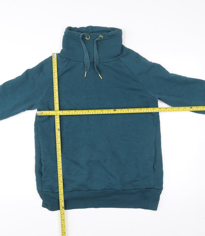 Editor's Cut Women's Blue Cotton Pullover Sweatshirt UK 12