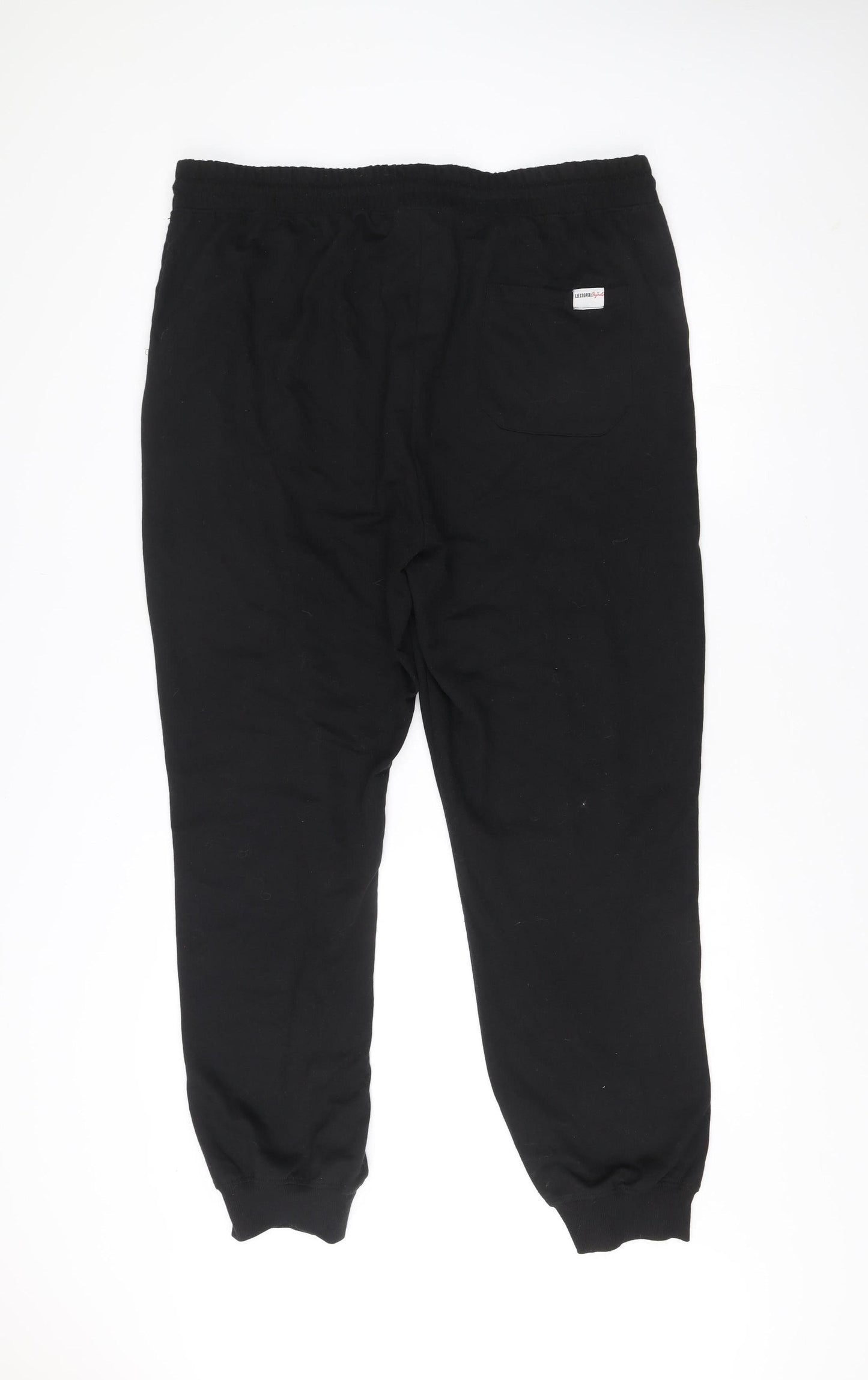 Lee Cooper Mens Black 2XL Jogger Sweatpants Polyester Tapered