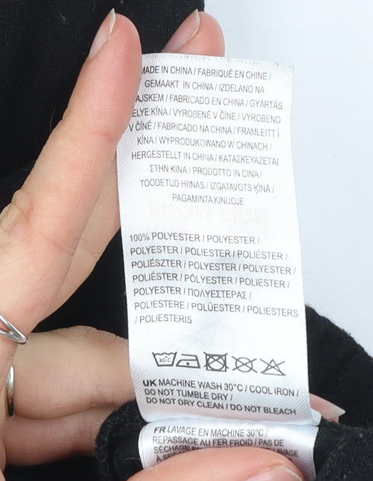 Lee Cooper Mens Black 2XL Jogger Sweatpants Polyester Tapered