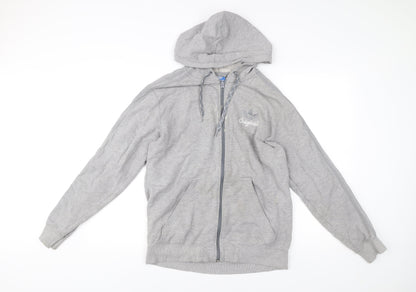 Mens UK Size M adidas Grey Full Zip Hoodie