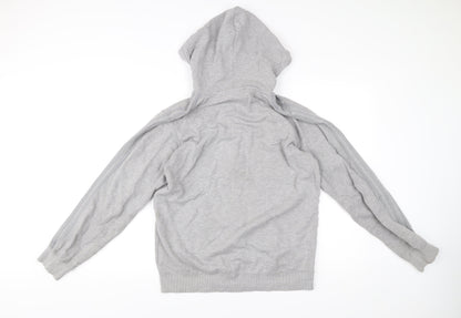 Mens UK Size M adidas Grey Full Zip Hoodie