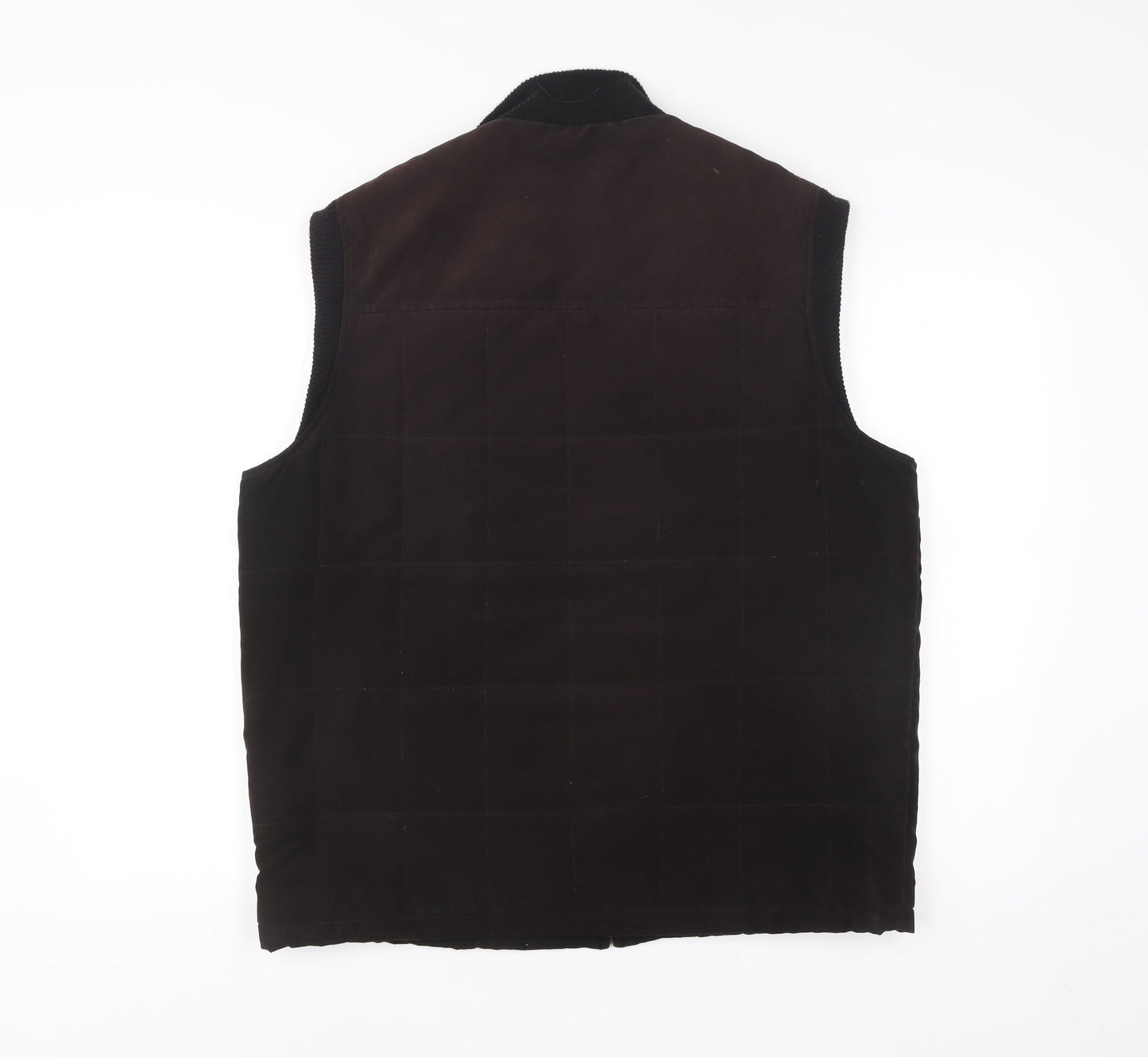 Bosideng Mens Brown Cotton Waistcoat Bodywarmer Jacket L