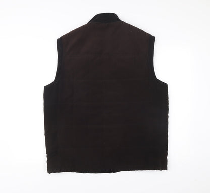 Bosideng Mens Brown Cotton Waistcoat Bodywarmer Jacket L