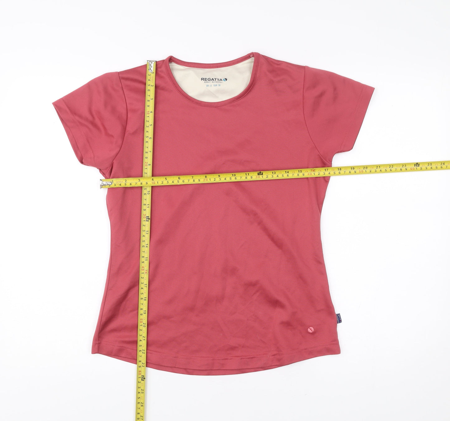Womens UK Size 12 Regatta Red Basic T-Shirt