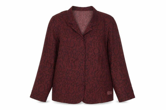 Marks and Spencer St Michael Womens Red Paisley Blazer UK 18