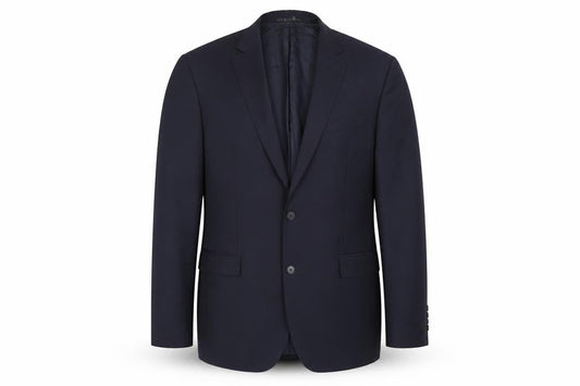 Toccami Men’s Blue Wool Blazer Jacket 44R Single Breasted
