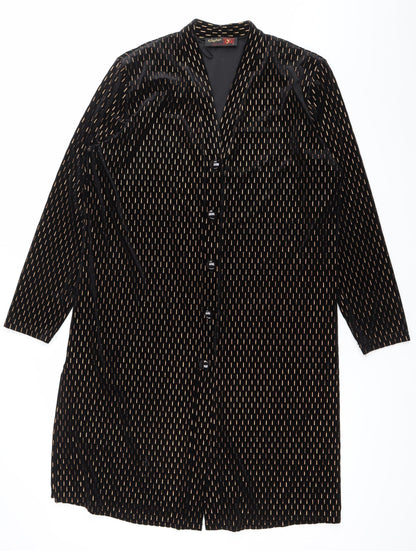 Stephen Y Womens Black Velvet Blazer Jacket Size S Classic Vintage