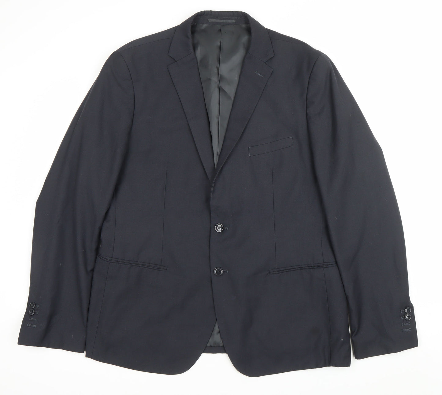 Doppelganger Roma Men’s Black Blazer Jacket 46 Chest 2 Button Formal