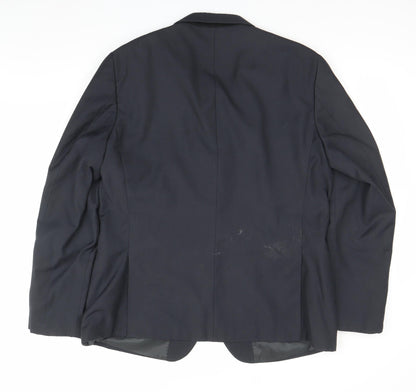 Doppelganger Roma Men’s Black Blazer Jacket 46 Chest 2 Button Formal