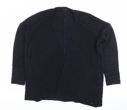 Bonobo Jeans Womens Black M Cardigan Chunky Knit Open Long Sleeve