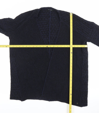 Bonobo Jeans Womens Black M Cardigan Chunky Knit Open Long Sleeve