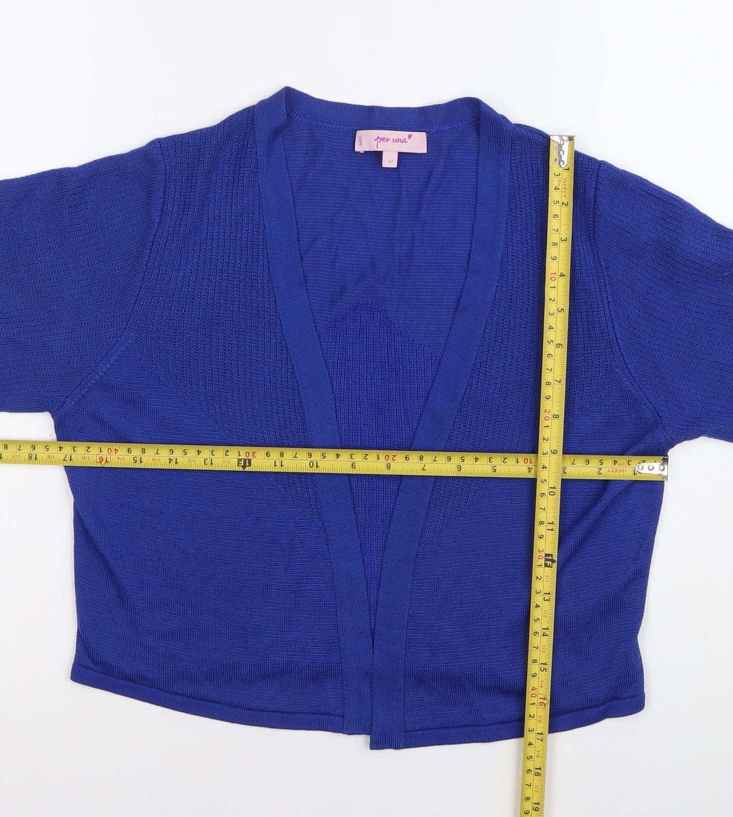 Marks and Spencer Per Una Women’s Blue Knit Cardigan Size 12