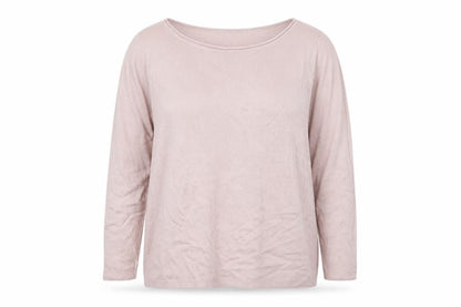 H&M Women's Pink 2XL Pullover Jumper Boat Neck Long Sleeve Knit