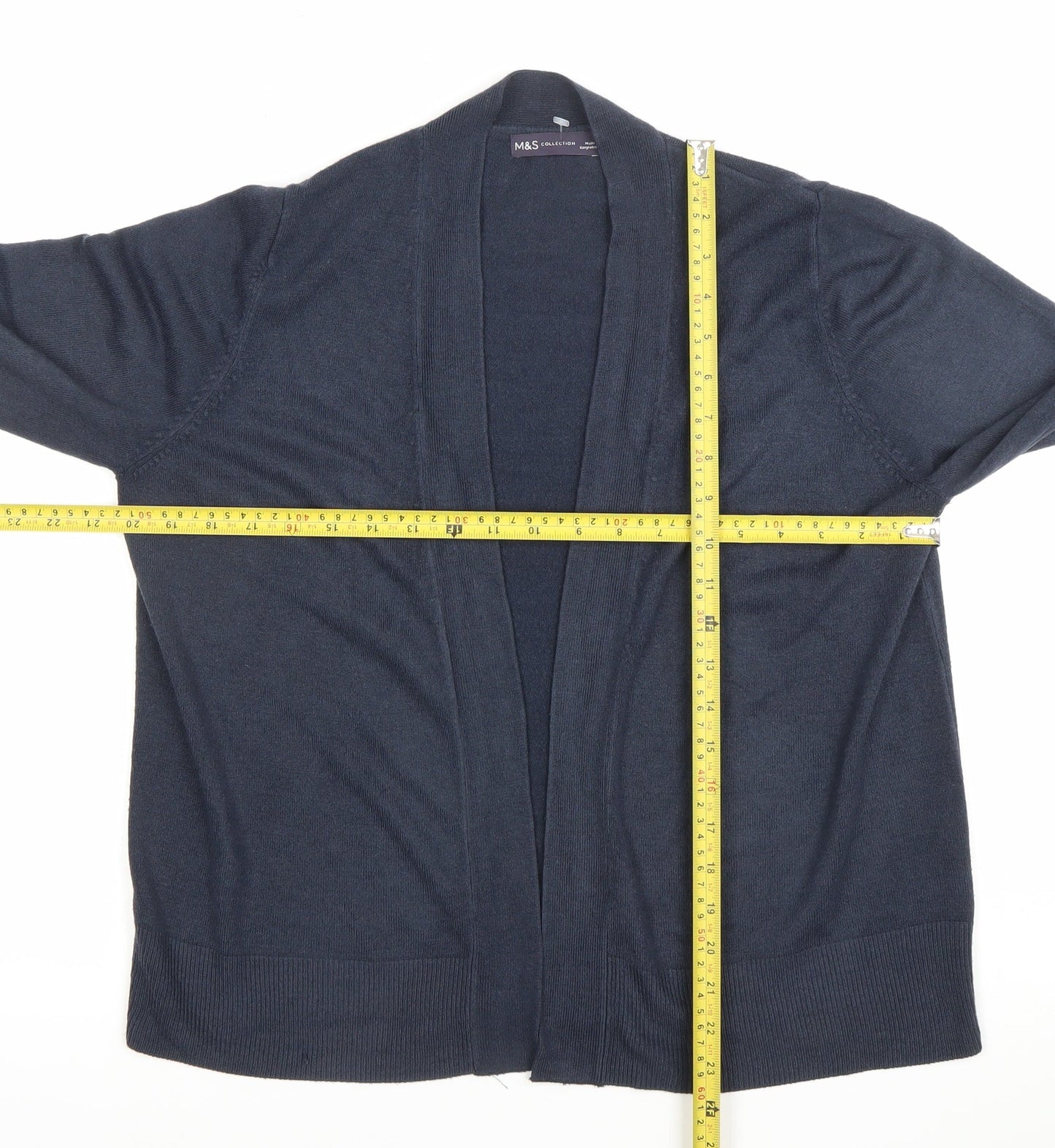 Marks and Spencer Women's Blue L Cardigan Knit Long Sleeve