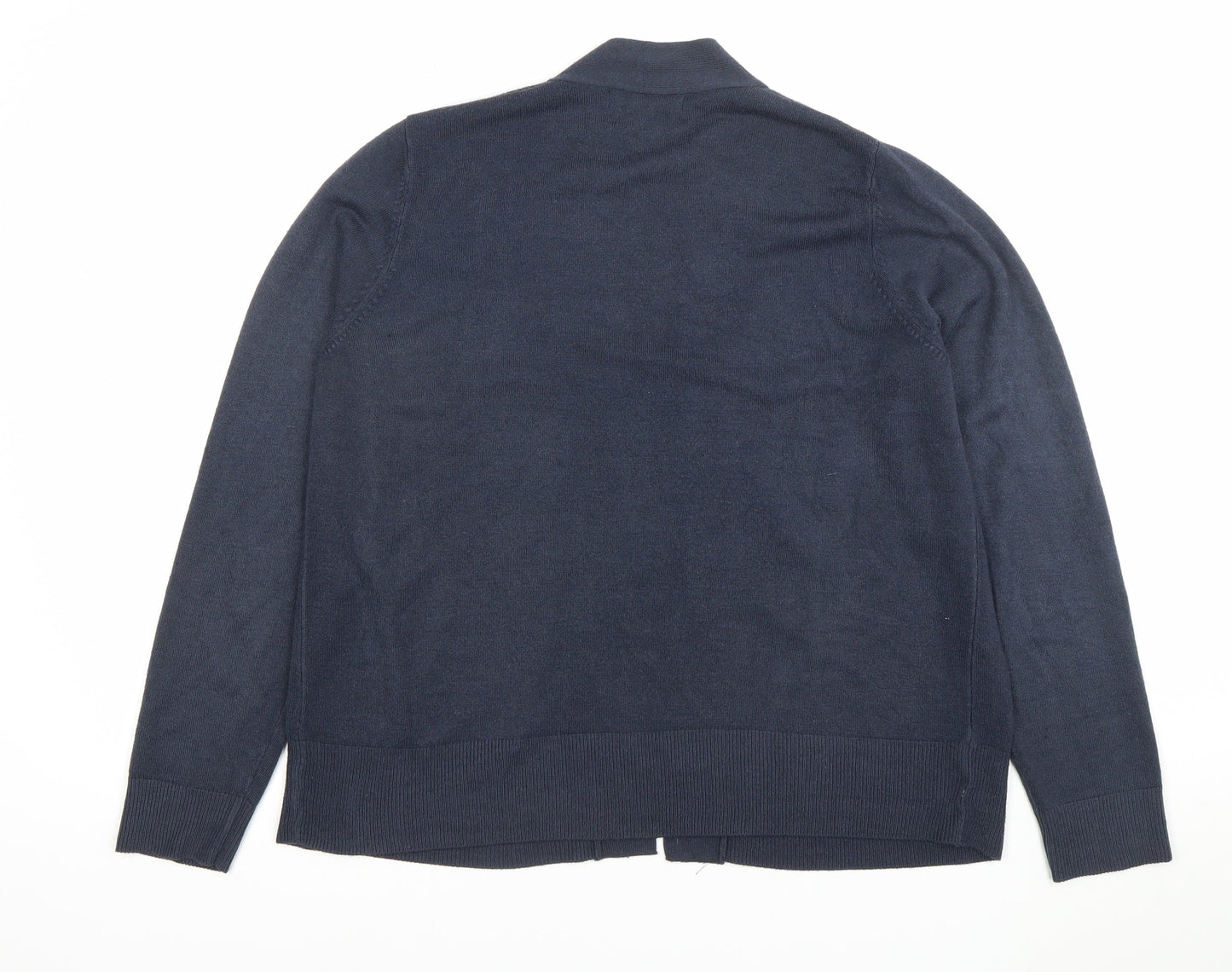 Marks and Spencer Women's Blue L Cardigan Knit Long Sleeve