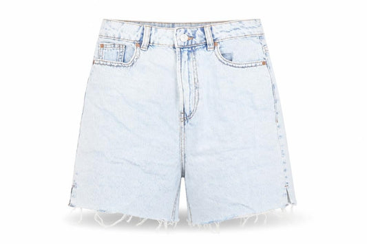 Denim Co. Womens Blue Size 8 High Rise Cut Off Denim Shorts