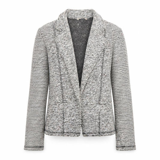 Marks and Spencer Womens Grey Bouclé Blazer Jacket Size 12