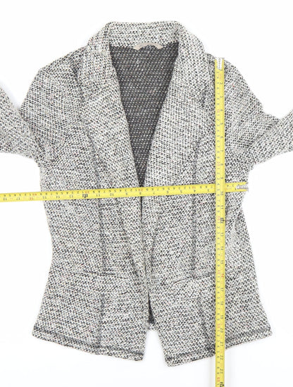 Marks and Spencer Womens Grey Bouclé Blazer Jacket Size 12