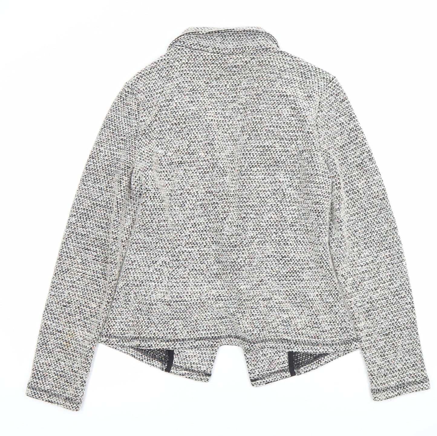 Marks and Spencer Womens Grey Bouclé Blazer Jacket Size 12