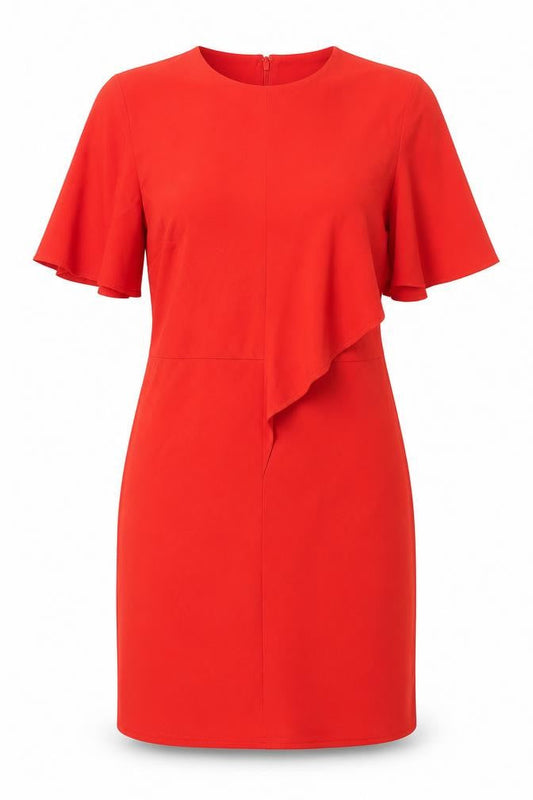 Warehouse Women Red Size 16 Sweetheart Bodycon Dress