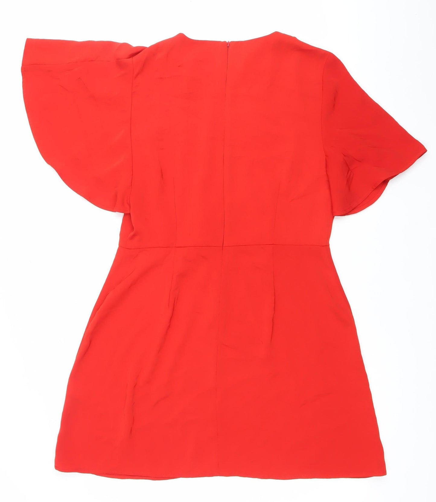 Warehouse Women Red Size 16 Sweetheart Bodycon Dress
