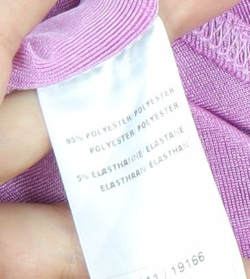 Damart Women’s Pink Short Sleeve Crew Neck Basic T-Shirt Size L