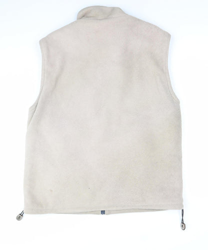 Royal Harbour Men’s Beige Fleece Waistcoat Bodywarmer Size S