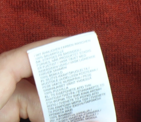 Superdry Mens Red Medium Crew Neck Cotton Pullover Jumper