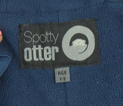 Spotty Otter Unisex Toddler Purple & Blue Snowsuit Age 4 Ski Hooded