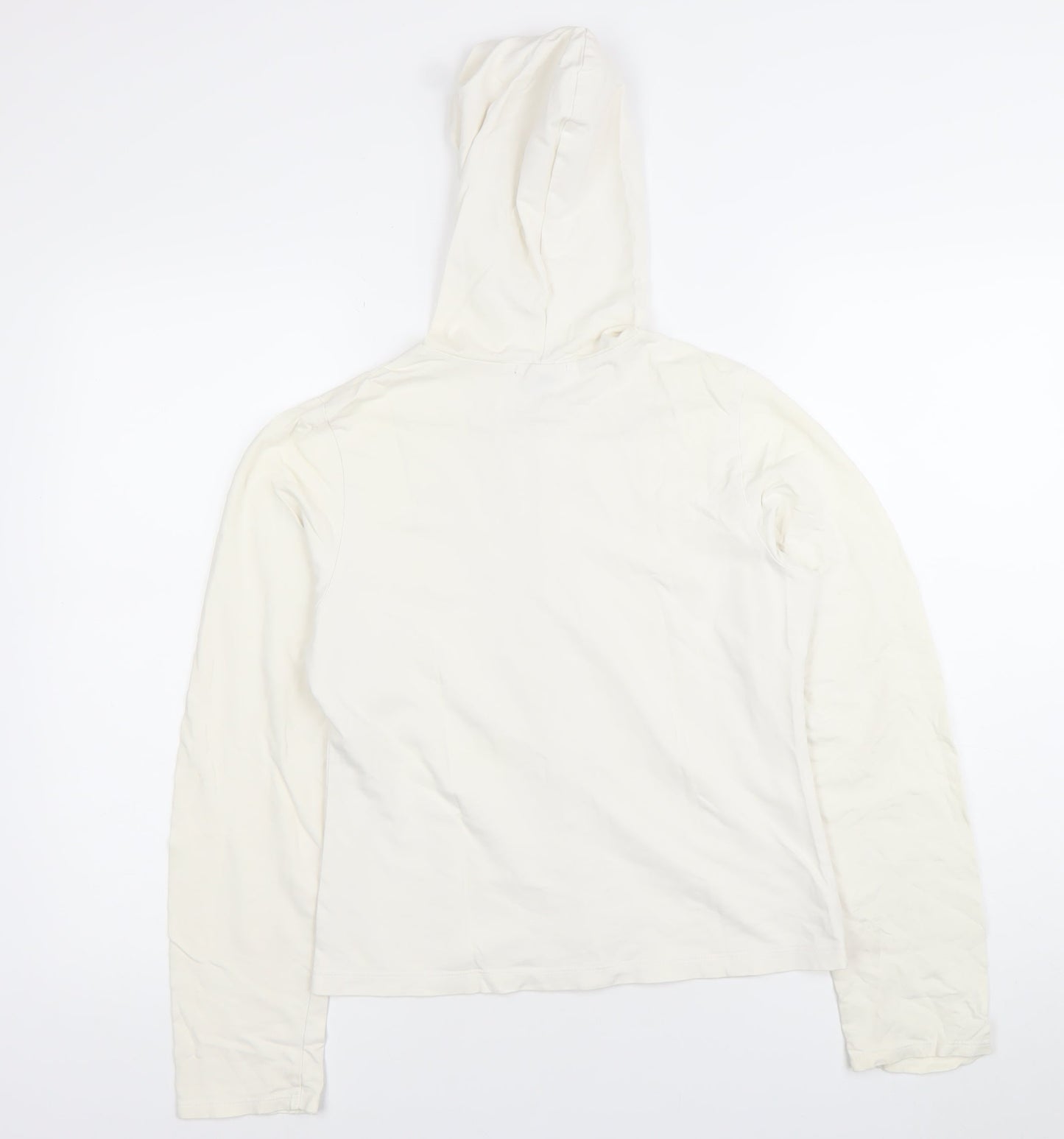 GAP Womens White 2XL Full Zip Hoodie Cotton Stretch Casual