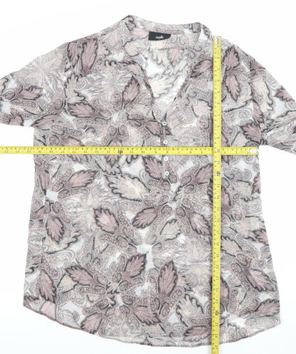 Wallis Women’s Multicoloured Paisley 3/4 Sleeve Blouse Size 14