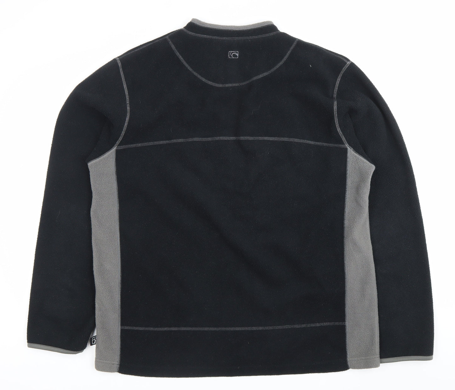 Campri Men’s Black XL Fleece Pullover Sweatshirt V-Neck Outdoor