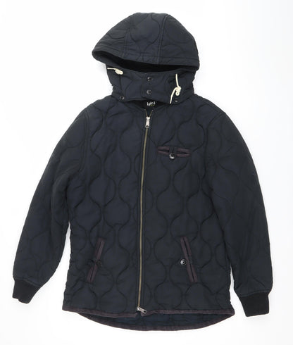 Mens UK Size M Lyle & Scott Black Quilted Coat