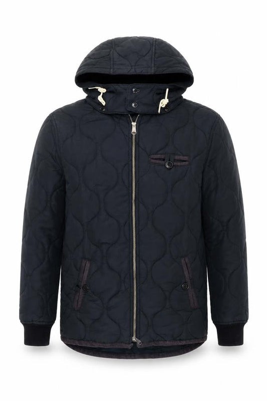 Mens UK Size M Lyle & Scott Black Quilted Coat