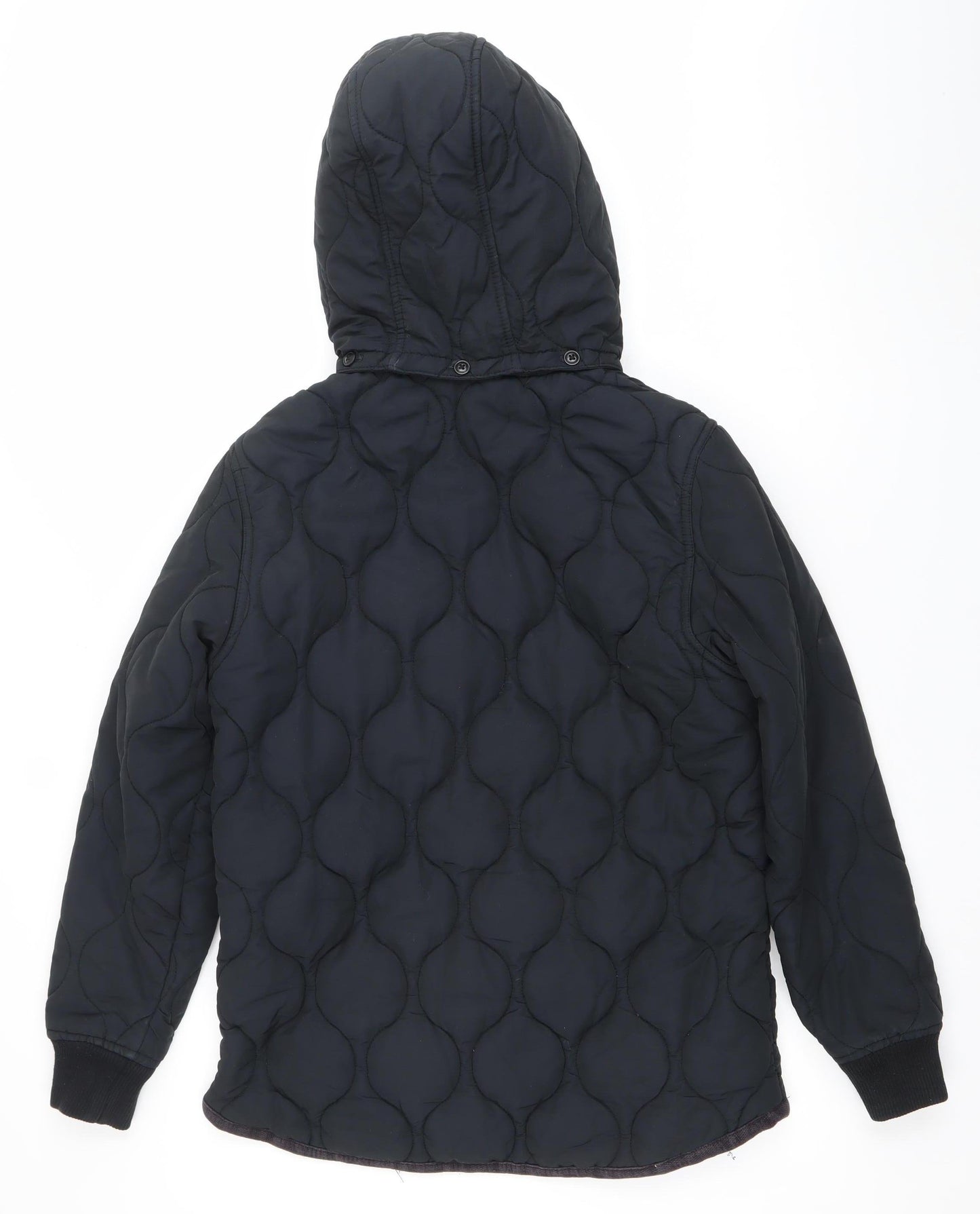 Mens UK Size M Lyle & Scott Black Quilted Coat