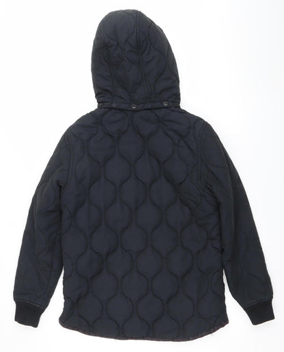 Mens UK Size M Lyle & Scott Black Quilted Coat