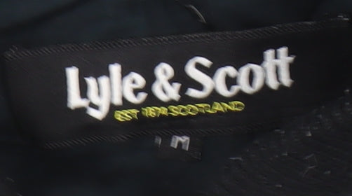 Mens UK Size M Lyle & Scott Black Quilted Coat