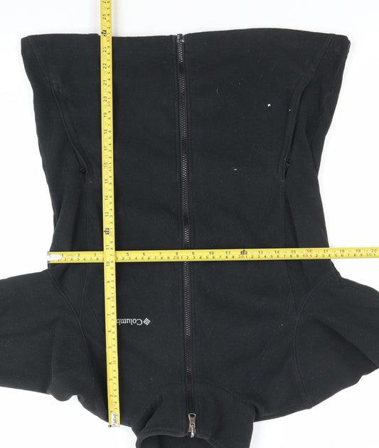 Columbia Women’s Black Fleece Jacket Size M Full Zip Outdoor