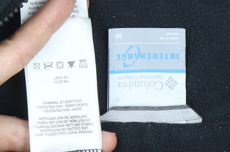 Columbia Women’s Black Fleece Jacket Size M Full Zip Outdoor