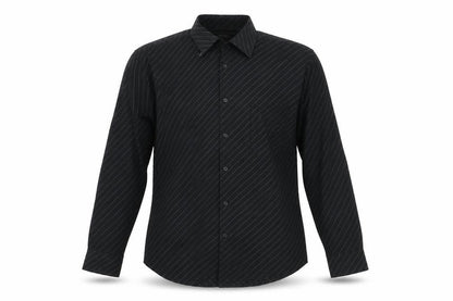 Taylor & Reece Men’s Black Striped Long Sleeve Button-Up Shirt Size 16