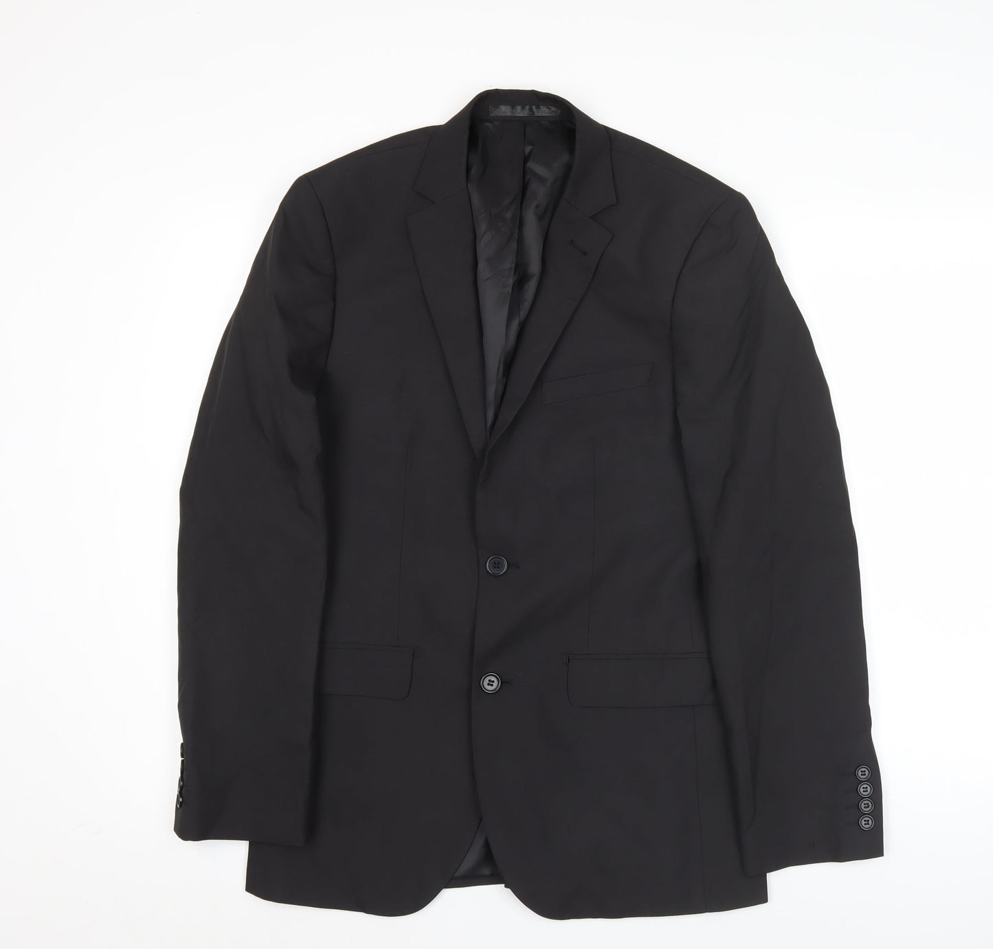 Cedar Wood State Men’s Black 36R Regular Fit Blazer Jacket