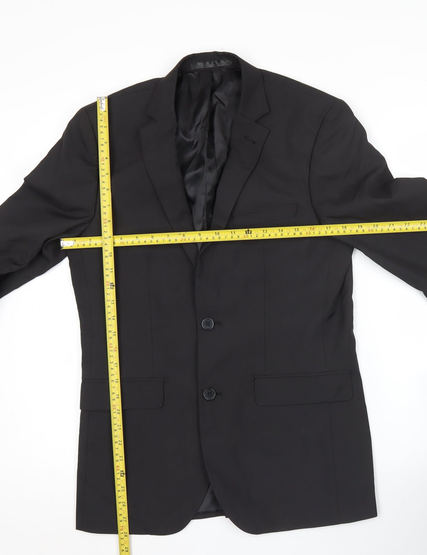 Cedar Wood State Men’s Black 36R Regular Fit Blazer Jacket
