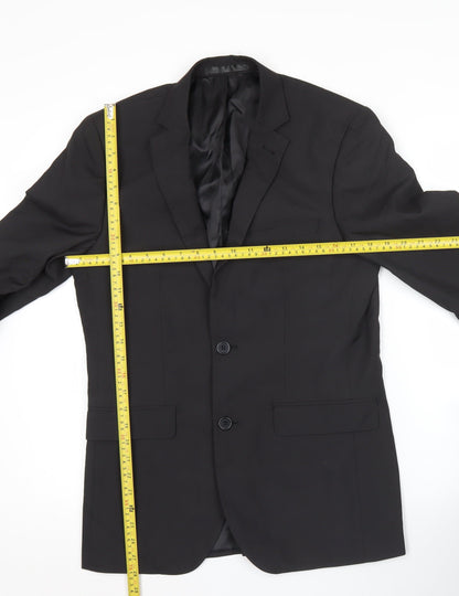 Cedar Wood State Men’s Black 36R Regular Fit Blazer Jacket