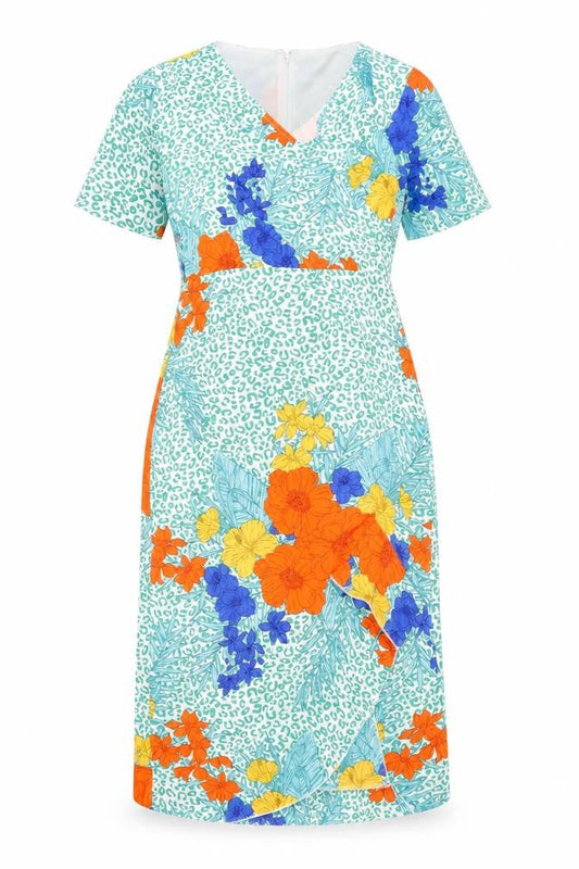 Girl In Mind Women’s Multicoloured Floral Bodycon Dress Size 10