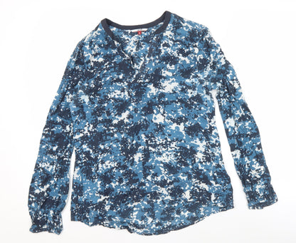 Womens UK Size S Tommy Hilfiger Blue Tunic Blouse