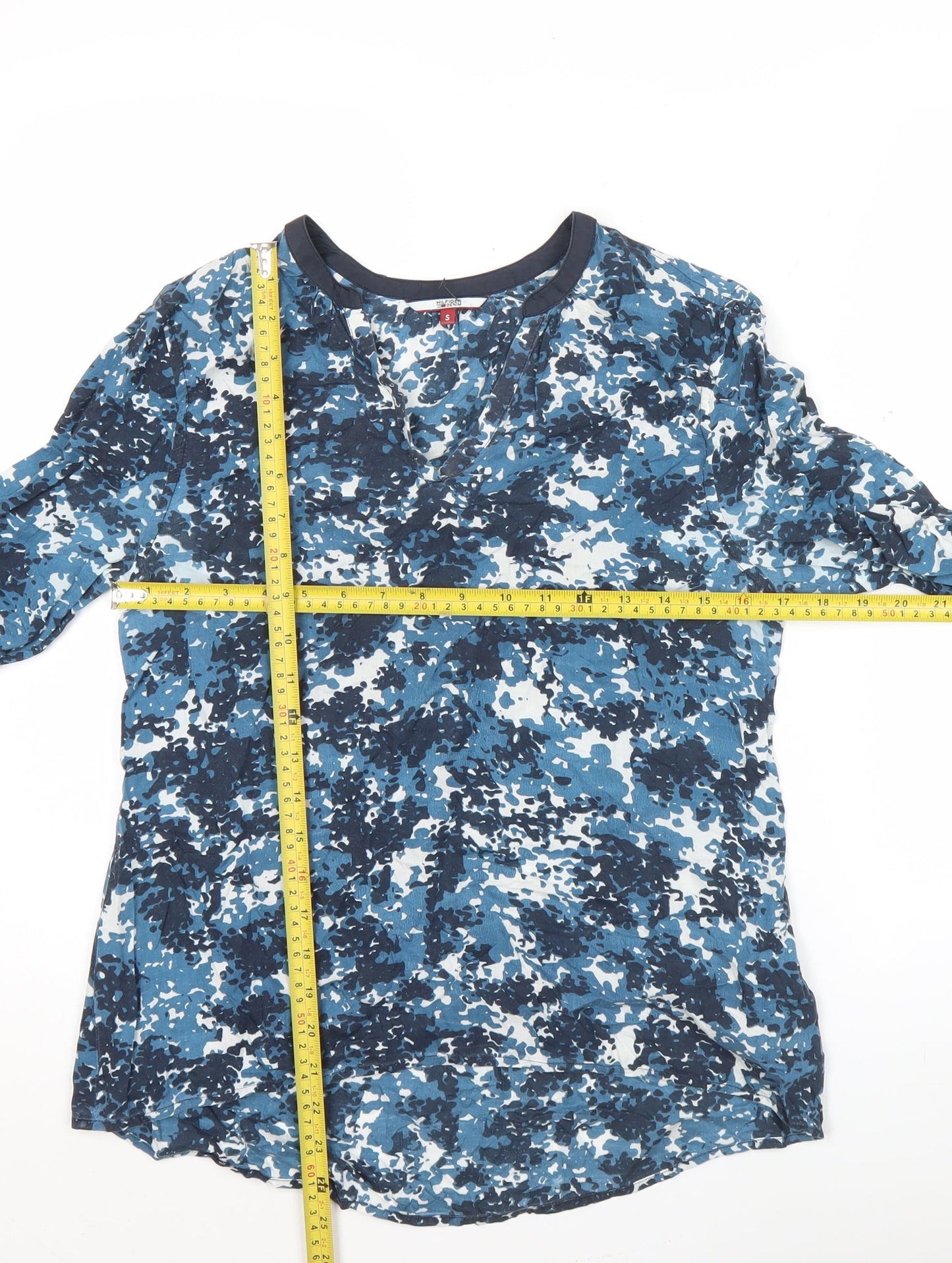 Womens UK Size S Tommy Hilfiger Blue Tunic Blouse