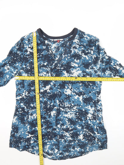 Womens UK Size S Tommy Hilfiger Blue Tunic Blouse