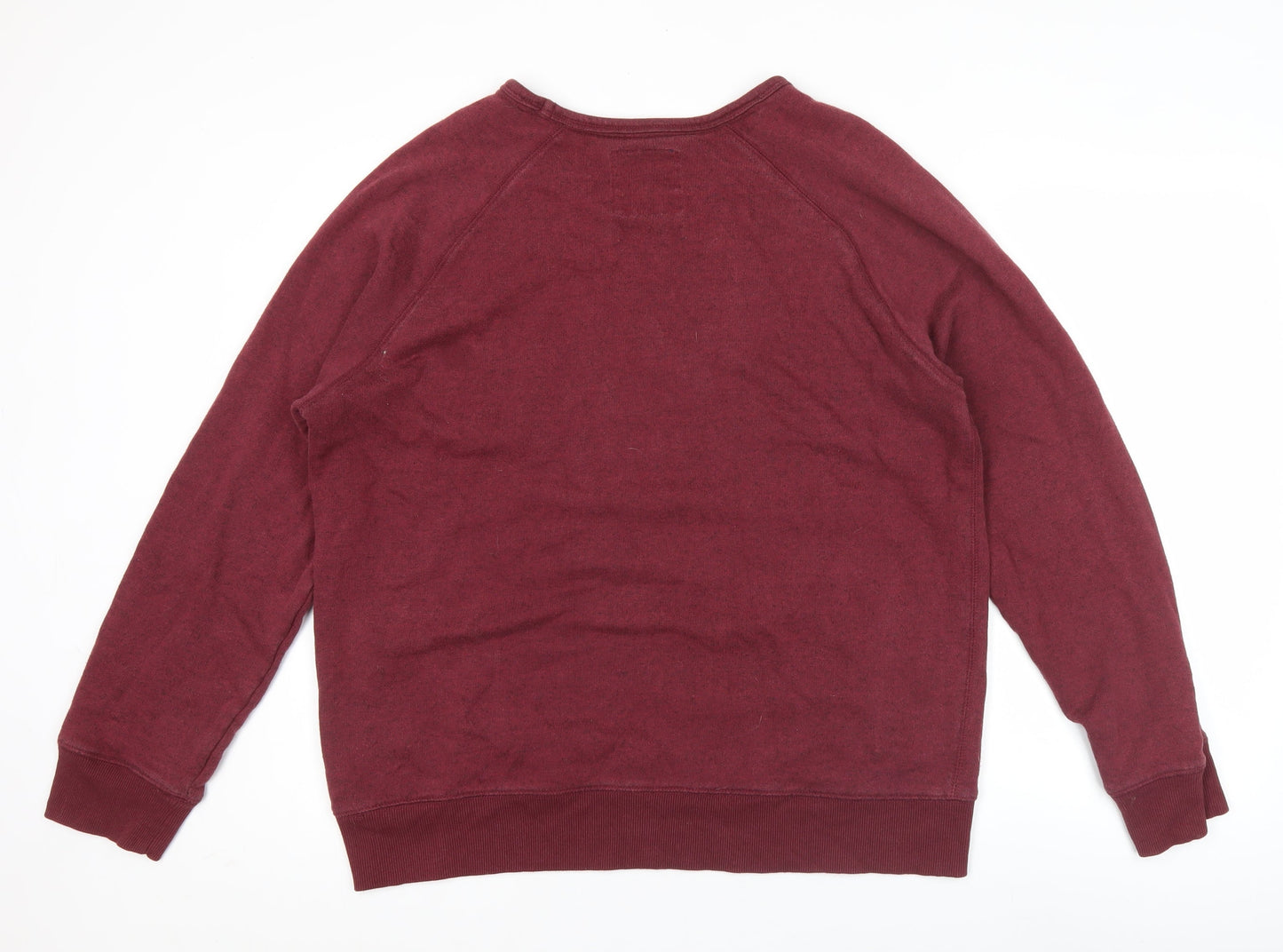 Easy Men’s XL Red Pullover Sweatshirt Track & Field Graphic Cotton Blend