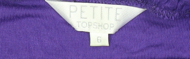 Topshop Petite Women’s Purple Strapless Party Dress Size 6